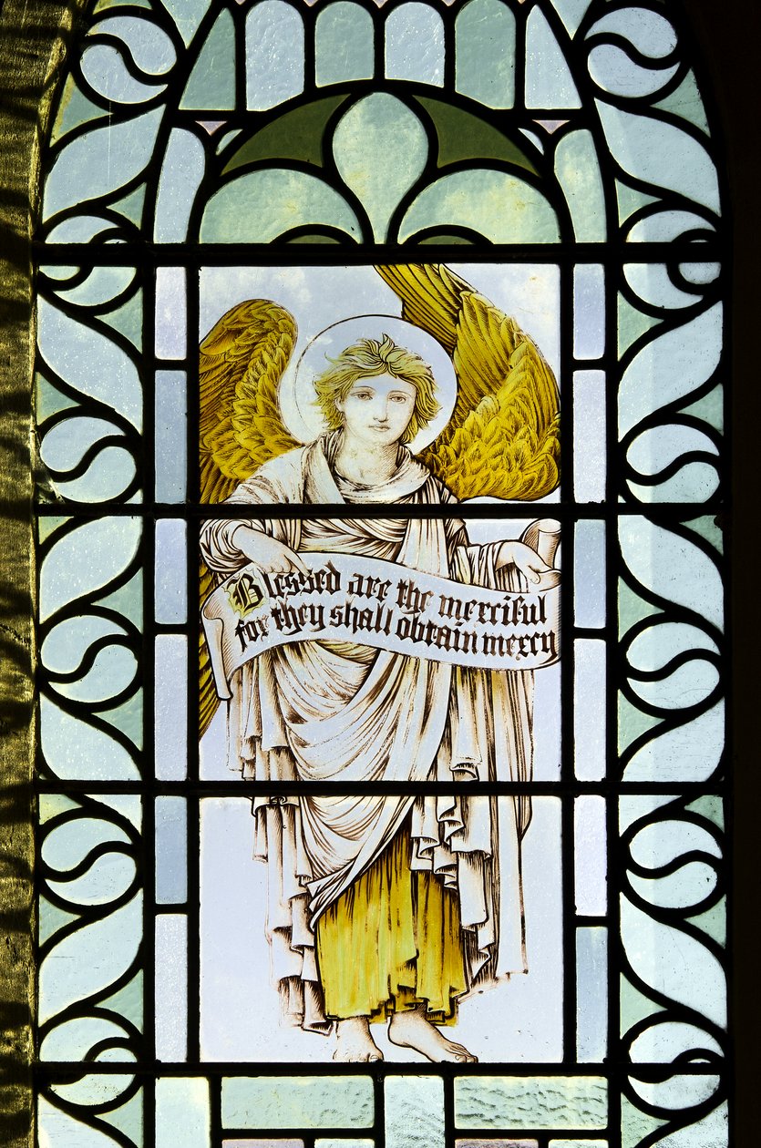Betws Bledrws, St Bledrws, Shrigley & Caça (1873-1982), Carl Almquist, Anjo Com Pergaminho, 1887 de Carl Almquist