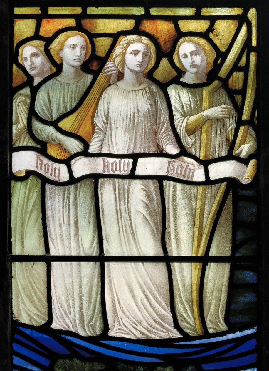 Grappenhall, St Wilfrids, Shrigley & Caça (1873-1982), Carl Almquist, A Adoração do Cordeiro, Músicos Anjos, 1886 de Carl Almquist