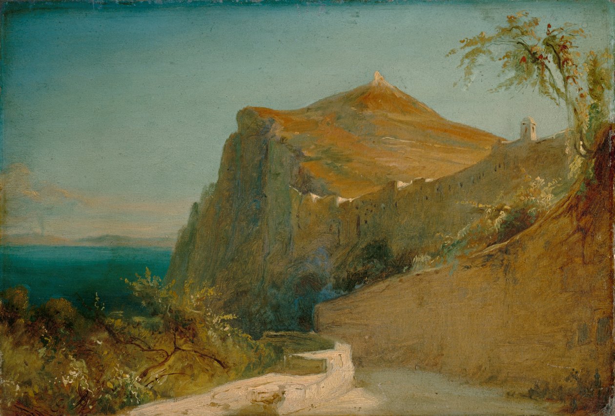 Rocha de Tibério, Capri de Carl Blechen