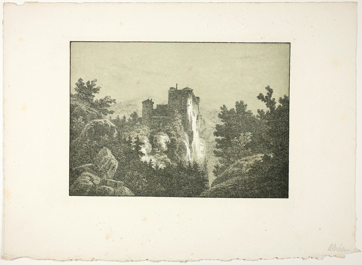 Ruínas de um castelo de Carl Blechen