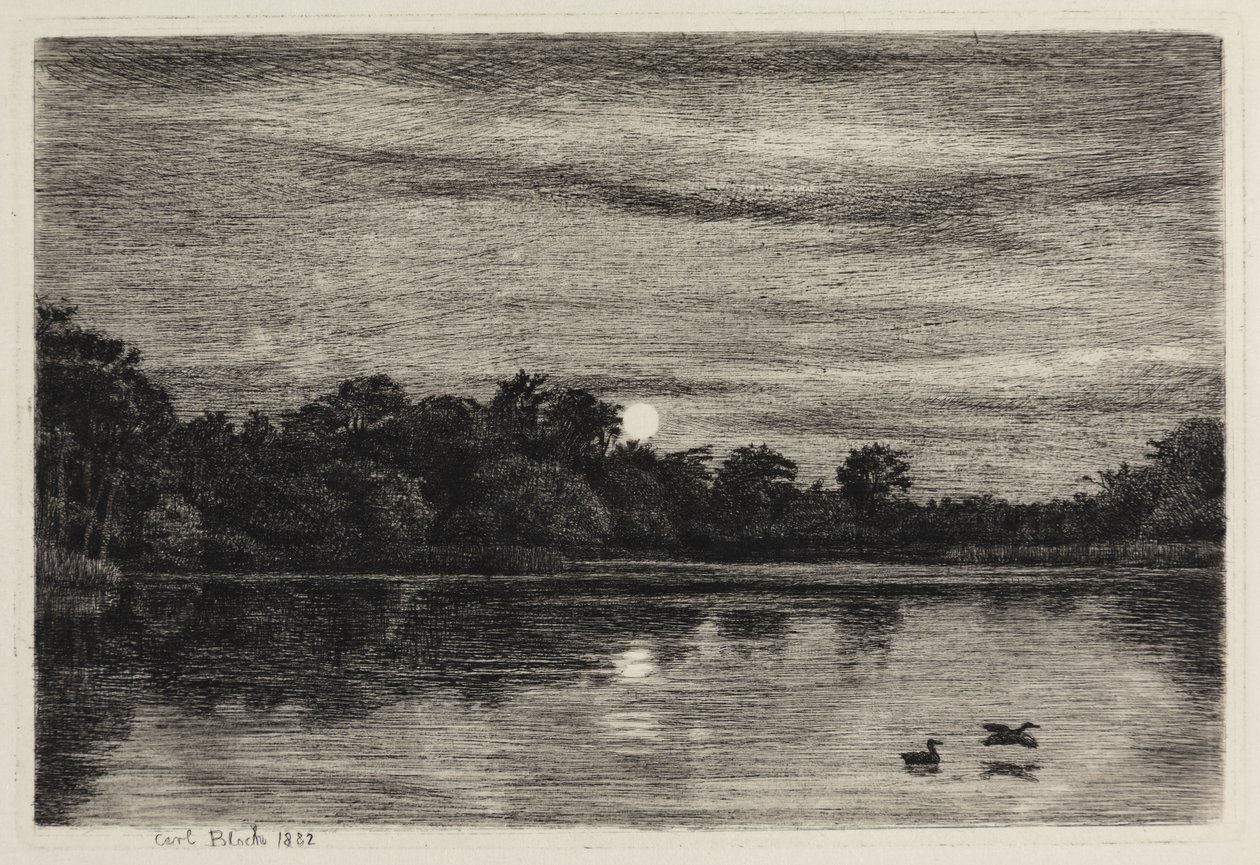 Bondedammen em Hellebæk. Luar de Carl Bloch