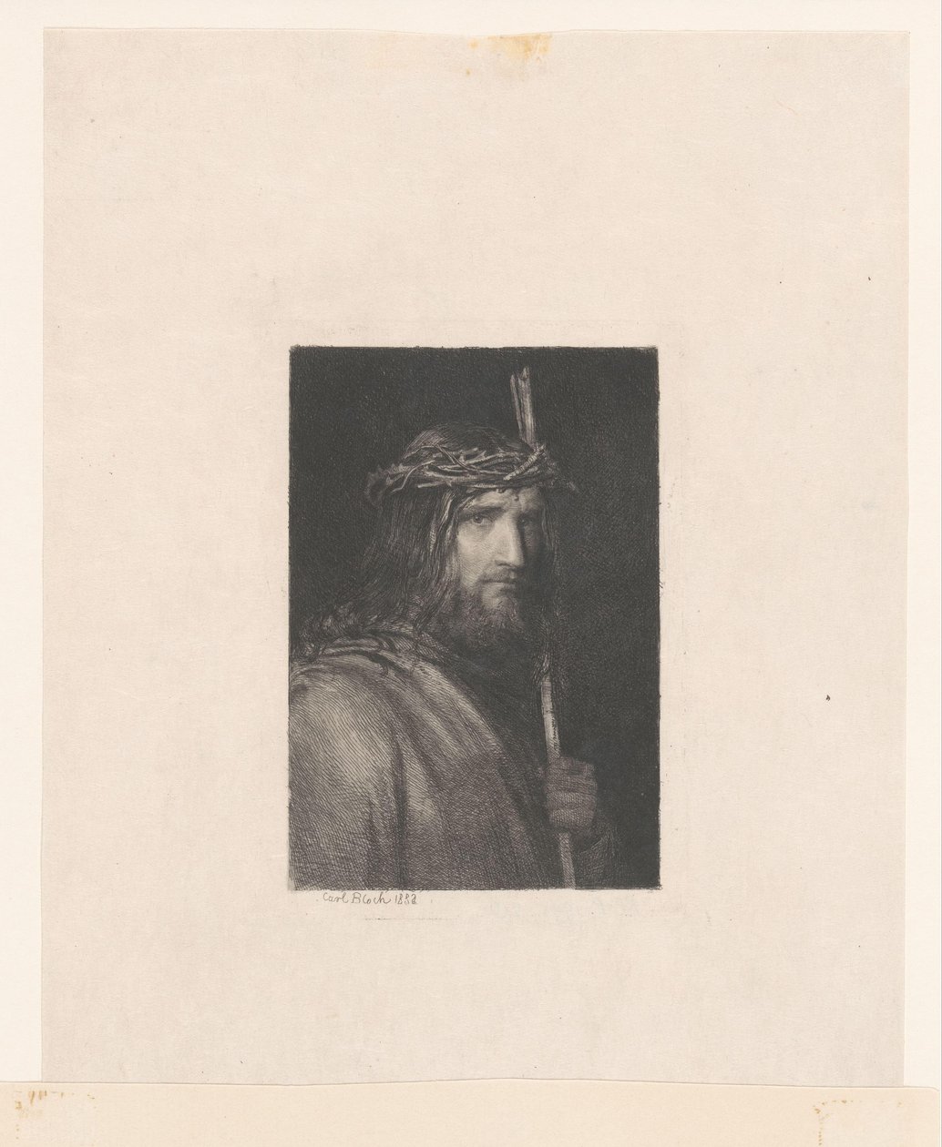 Cristo com a Coroa de Espinhos (Homem de Dores) de Carl Bloch