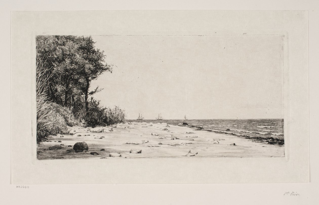 Da costa norte da Zelândia. Plantação Hornbæk de Carl Bloch
