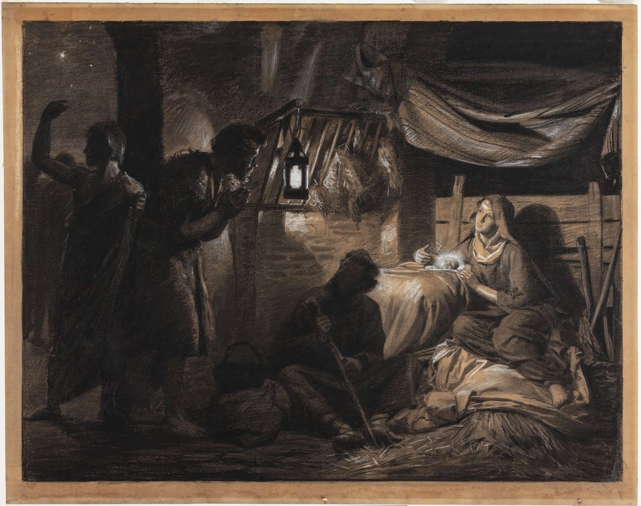 Adoração dos pastores de Carl Bloch