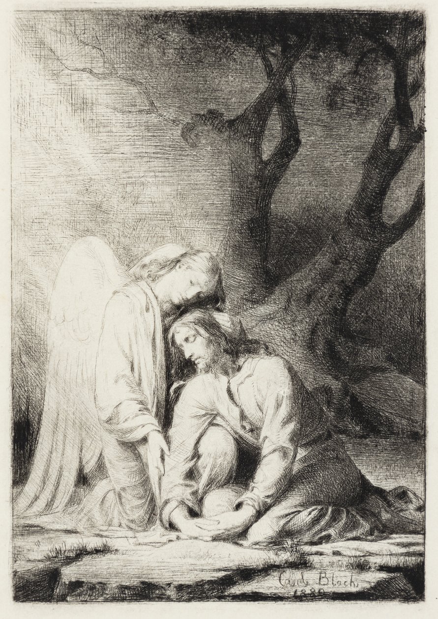 Cristo no Getsêmani de Carl Bloch