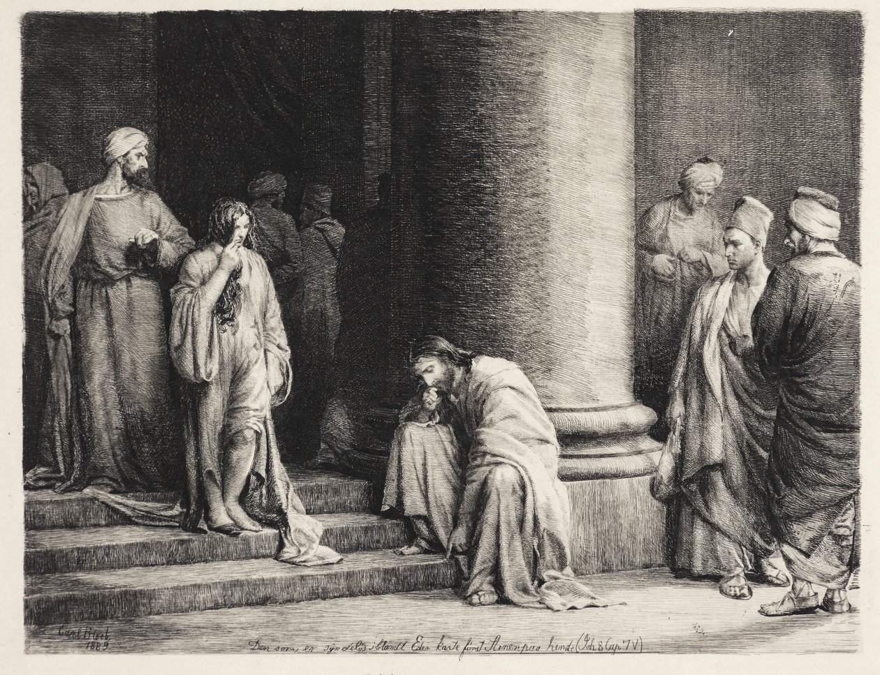 Cristo e o Pecador de Carl Bloch