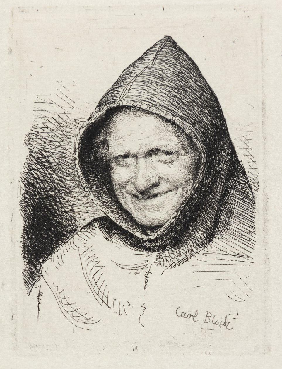 Leende munk de Carl Bloch