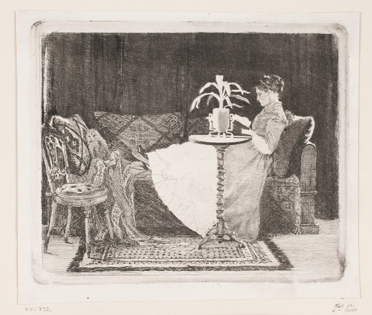 Senhora da Leitura de Carl Bloch