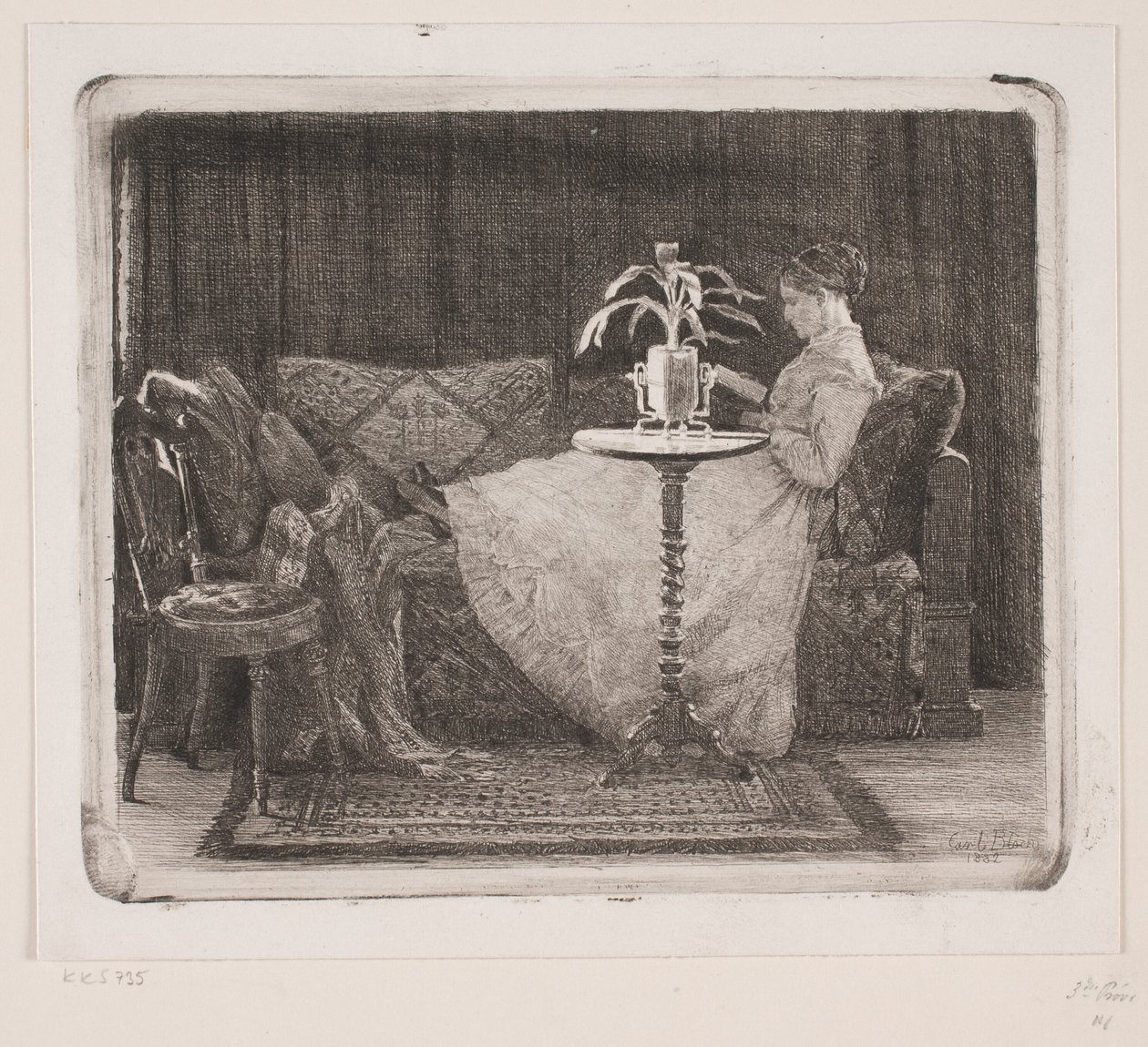 Senhora da Leitura de Carl Bloch