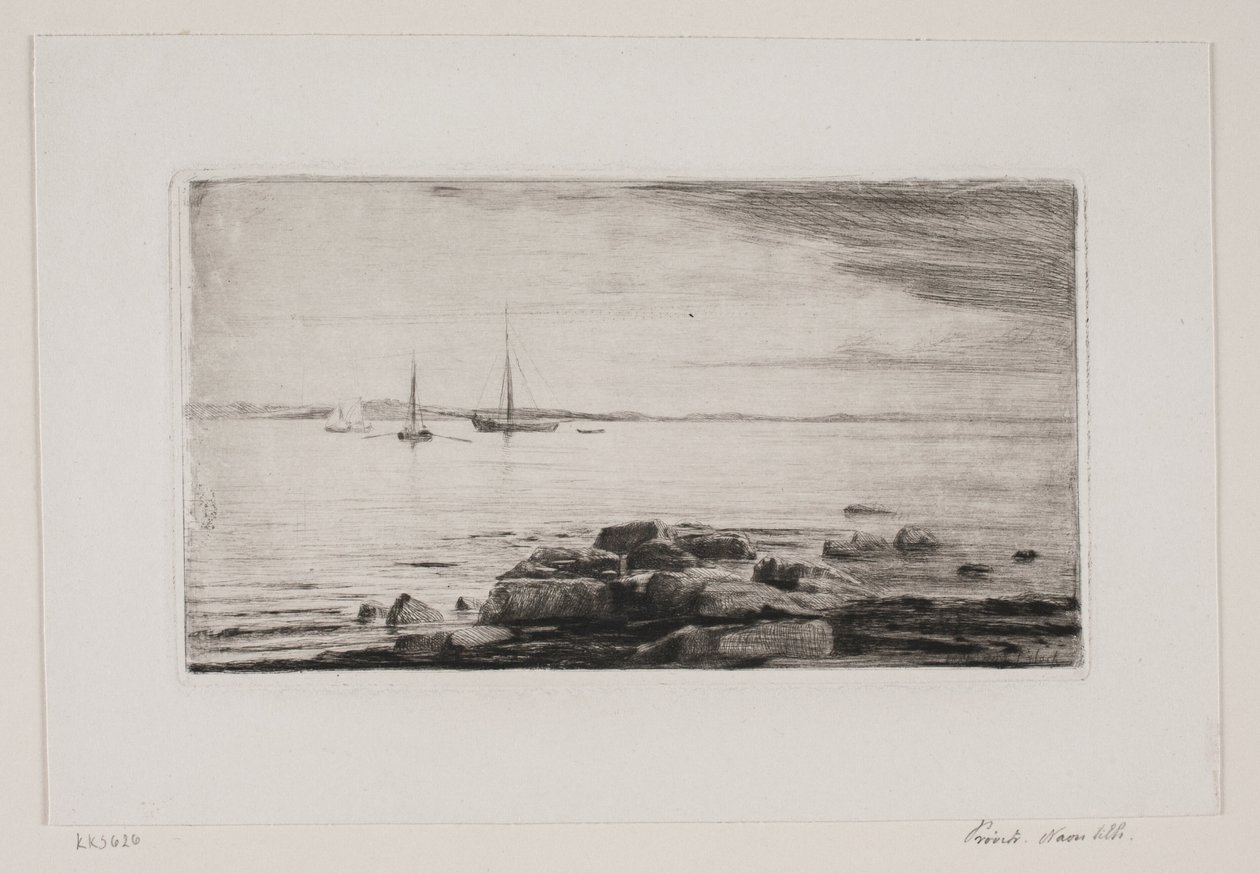 Praia em Hellebæk de Carl Bloch