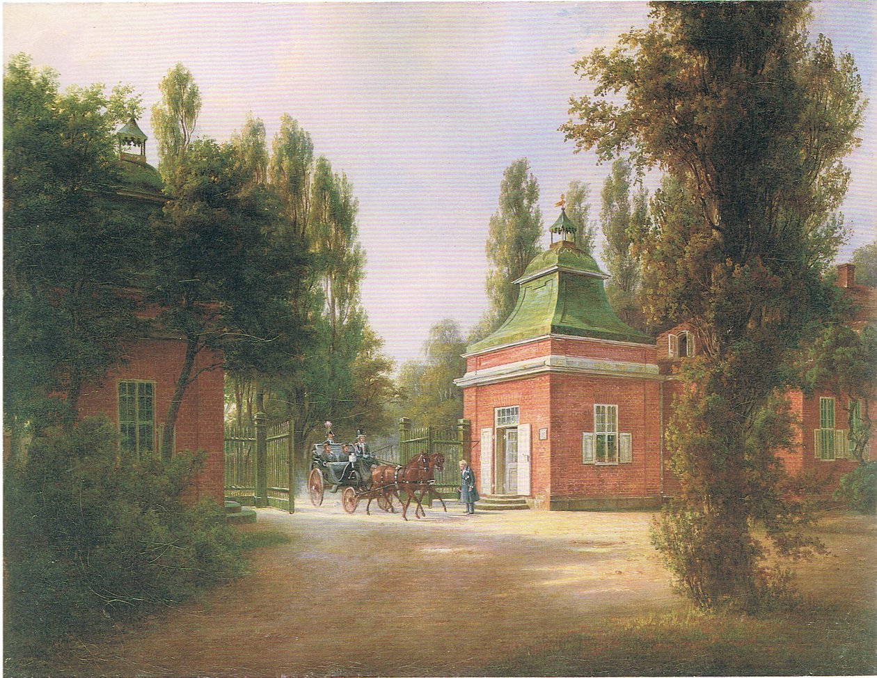 a entrada do novo jardim (Potsdam) de Carl Daniel Freydanck