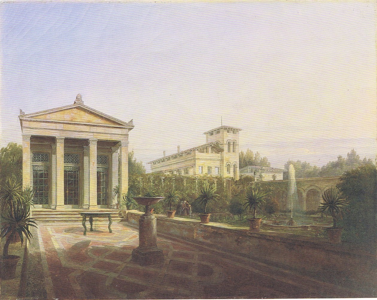 a casa-jardim de Charlottenhof em Potsdam de Carl Daniel Freydanck