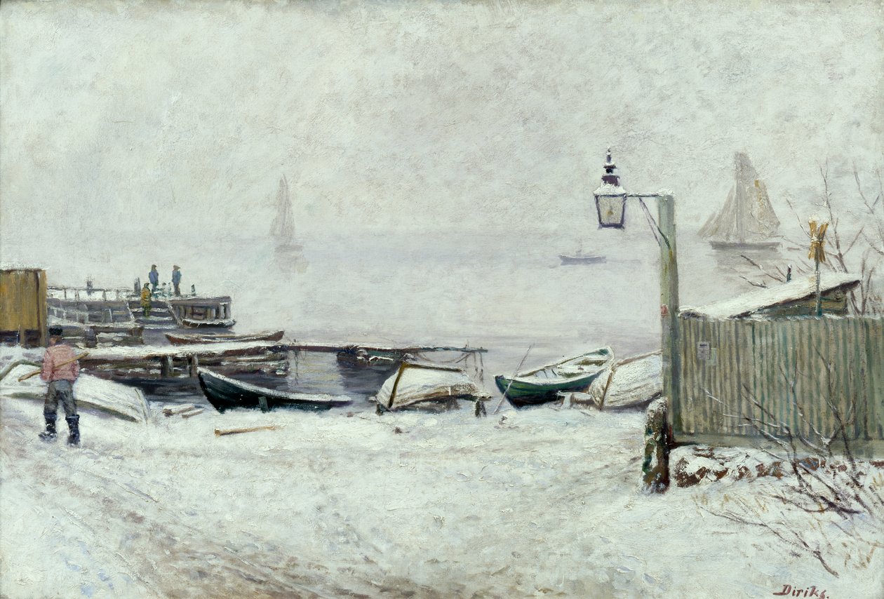 Dia de dezembro em Drøbak de Carl Edvard Diriks