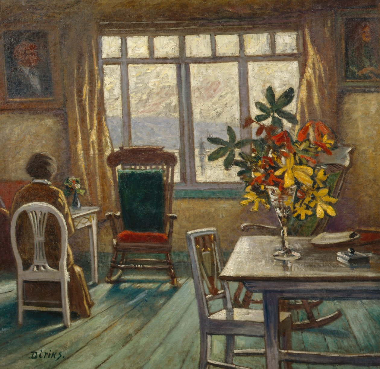 O estúdio dos artistas de Carl Edvard Diriks