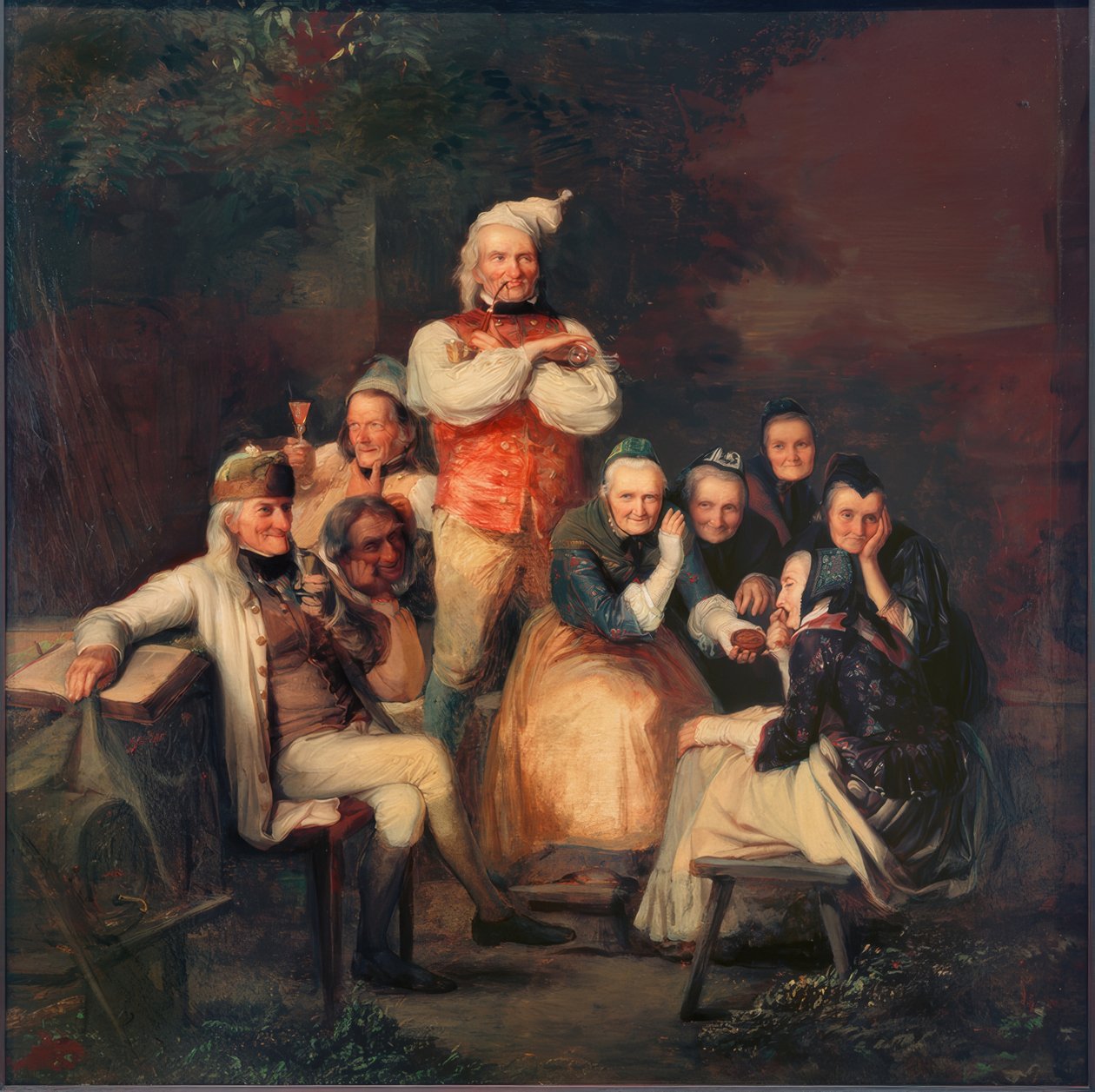 Os agricultores de Hesse no melhor domingo de Carl Engel von Rabenau