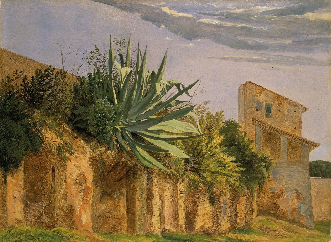 Na muralha da cidade de Roma de Carl Ernst Ludwig Wagner