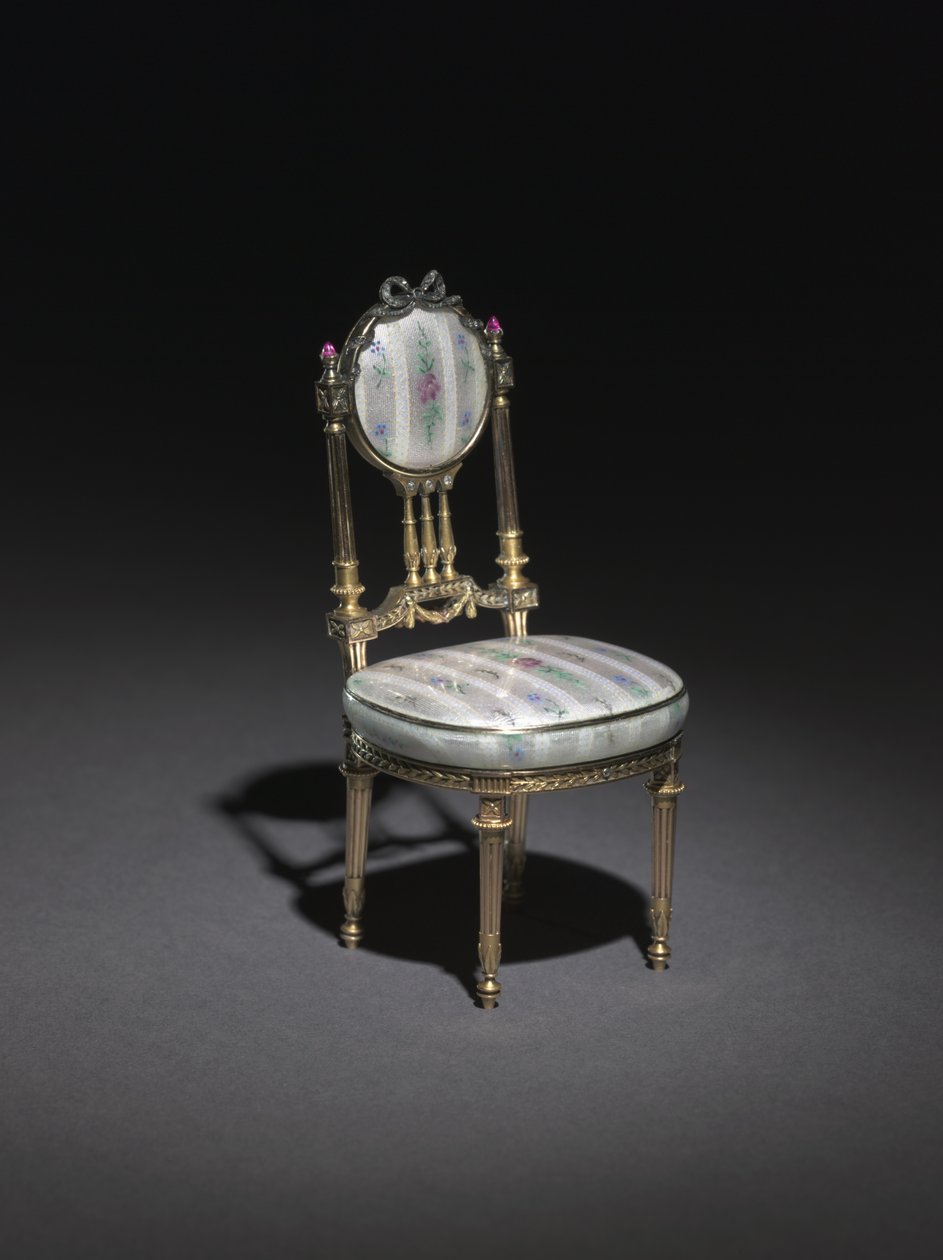 Cadeira miniatura, 1896-1906 de Carl Fabergé
