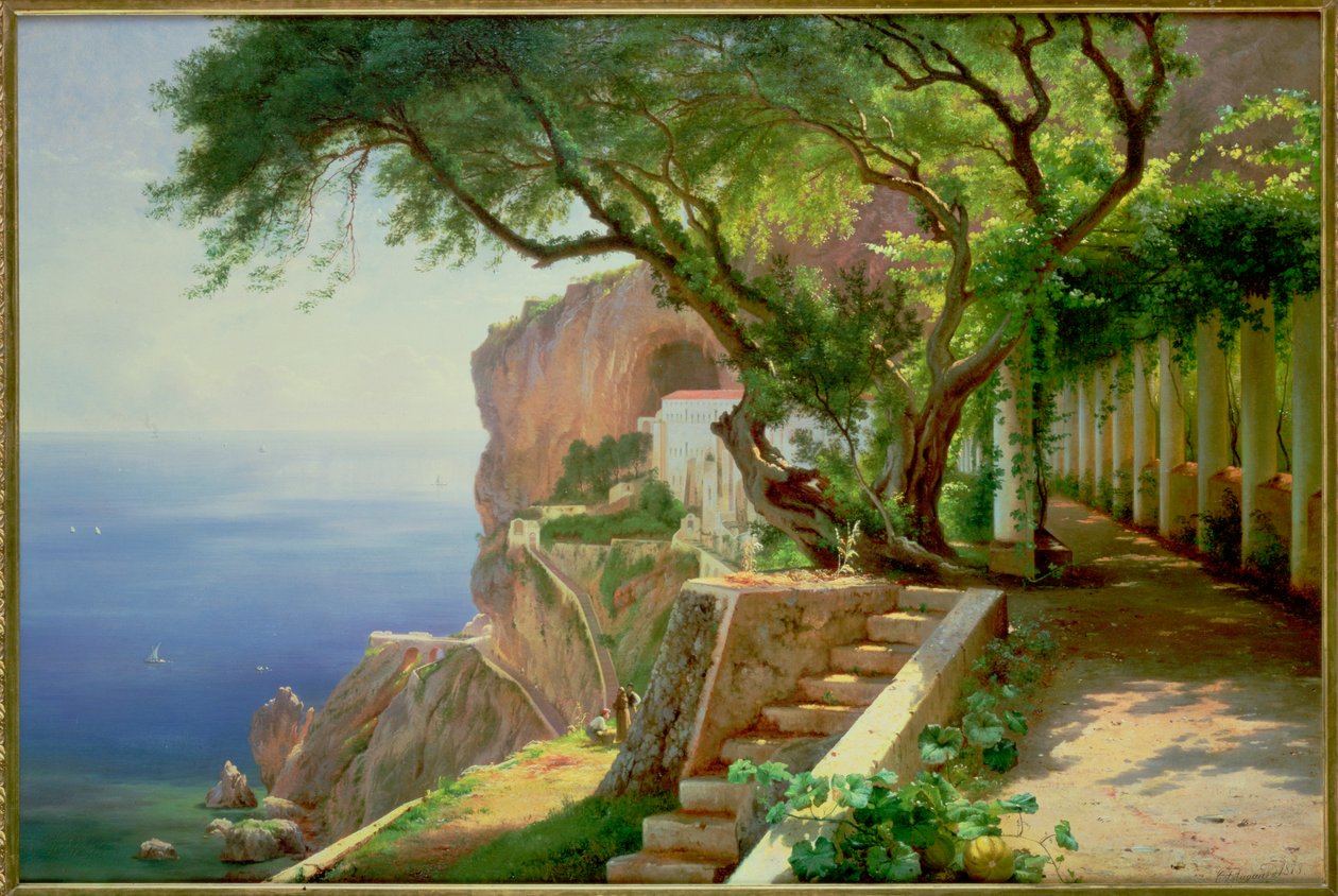 Amalfi (óleo sobre tela) de Carl Frederick Aagaard