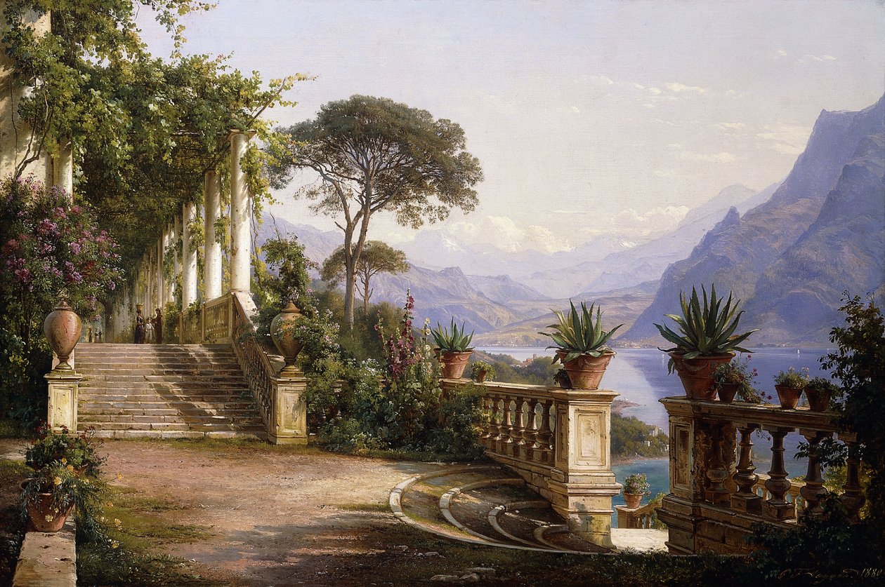 Loggia de Como, 1880 de Carl Frederick Aagaard
