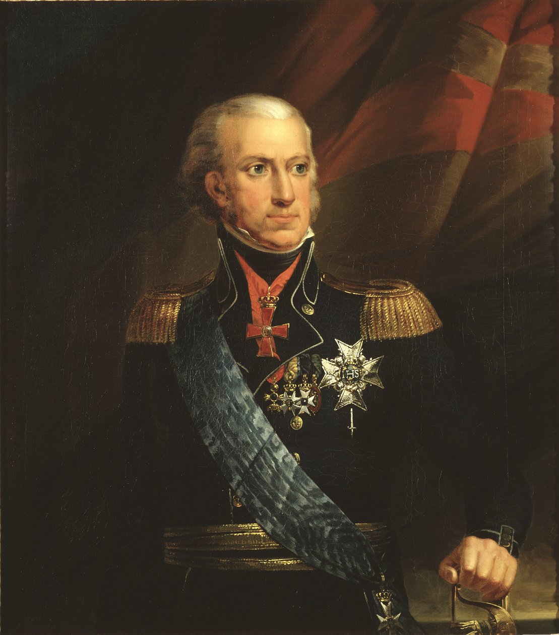 Carlos XIII, roi de Suede - Retrato do Rei Carlos XIII da Suécia (1748-1818), de Breda, Carl Frederik von (1759-1818). Óleo sobre tela. Tamanho: 89x78 cm. Museu Nacional de Estocolmo de Carl Frederick von Breda