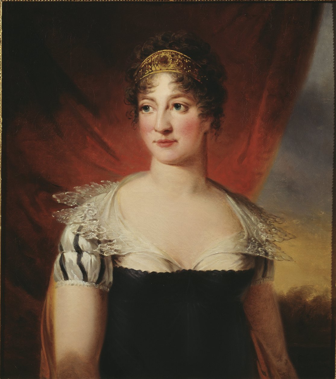Hedwige Elisabeth Charlotte de Schleswig Holstein Gottorp, reine consort de Suede - Hedvig Elisabeth Charlotte de Holstein-Gottorp (1759-1818), Rainha da Suécia, por Breda, Carl Frederik von (1759-1818). Óleo sobre tela de Carl Frederick von Breda