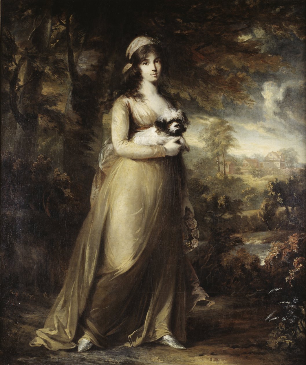 Retrato da cantora de ópera Teresa Vandoni, de Breda, Carl Frederik von (1759-1818). Óleo sobre tela de Carl Frederick von Breda