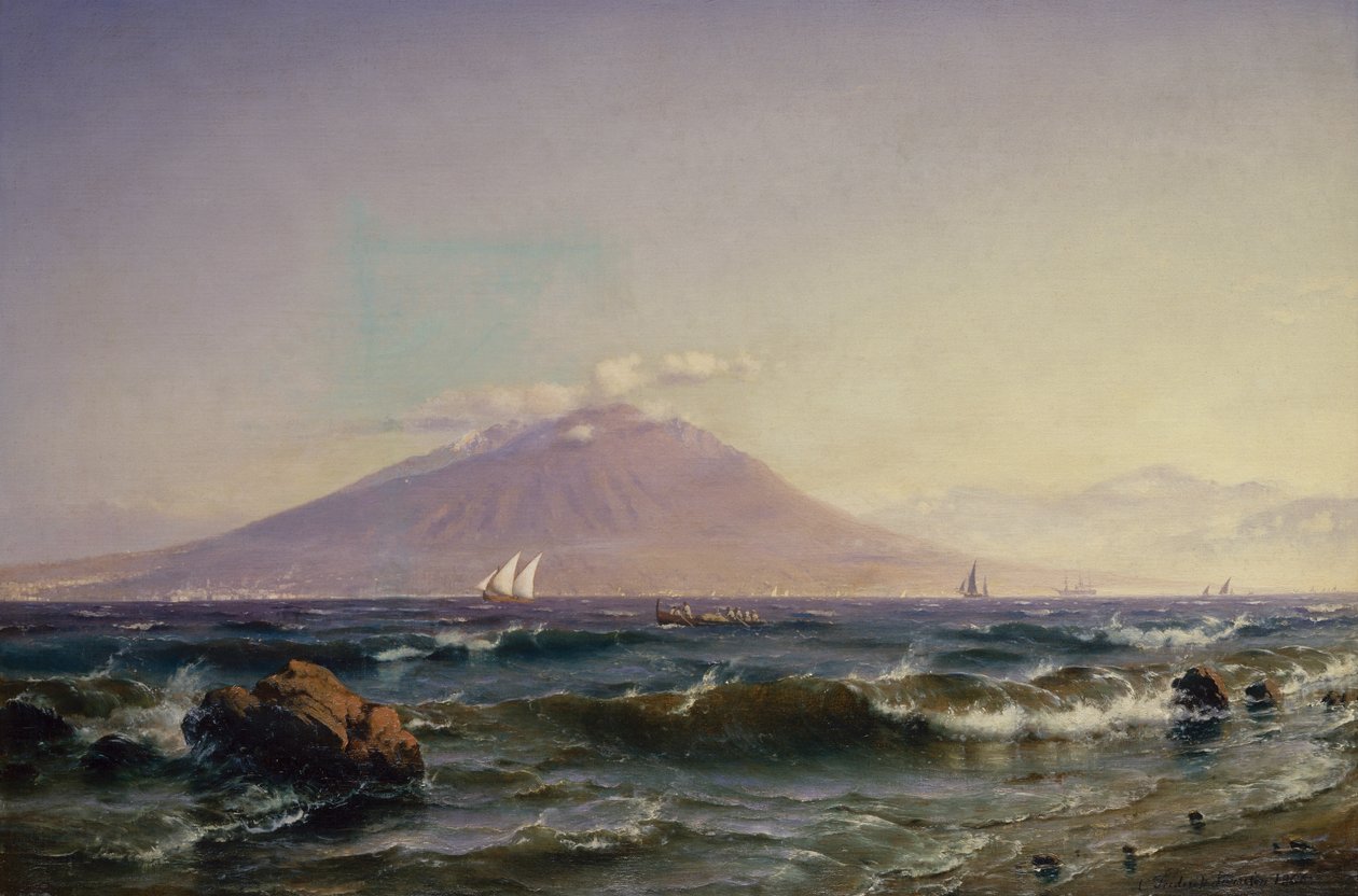 A Baía de Nápoles de Carl Frederik Sorensen