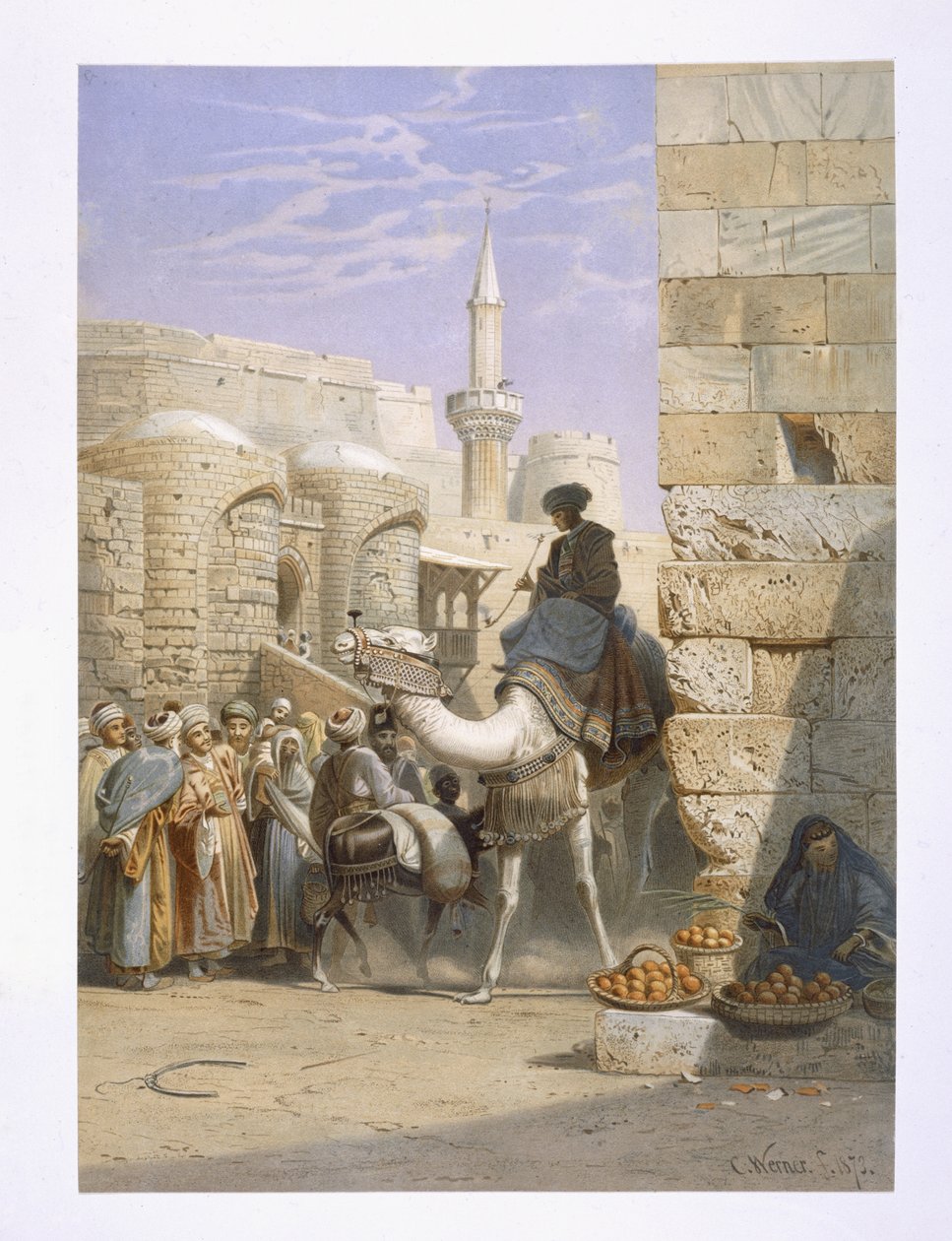 Doces de estrada no Cairo de Carl Friedrich Heinrich Werner
