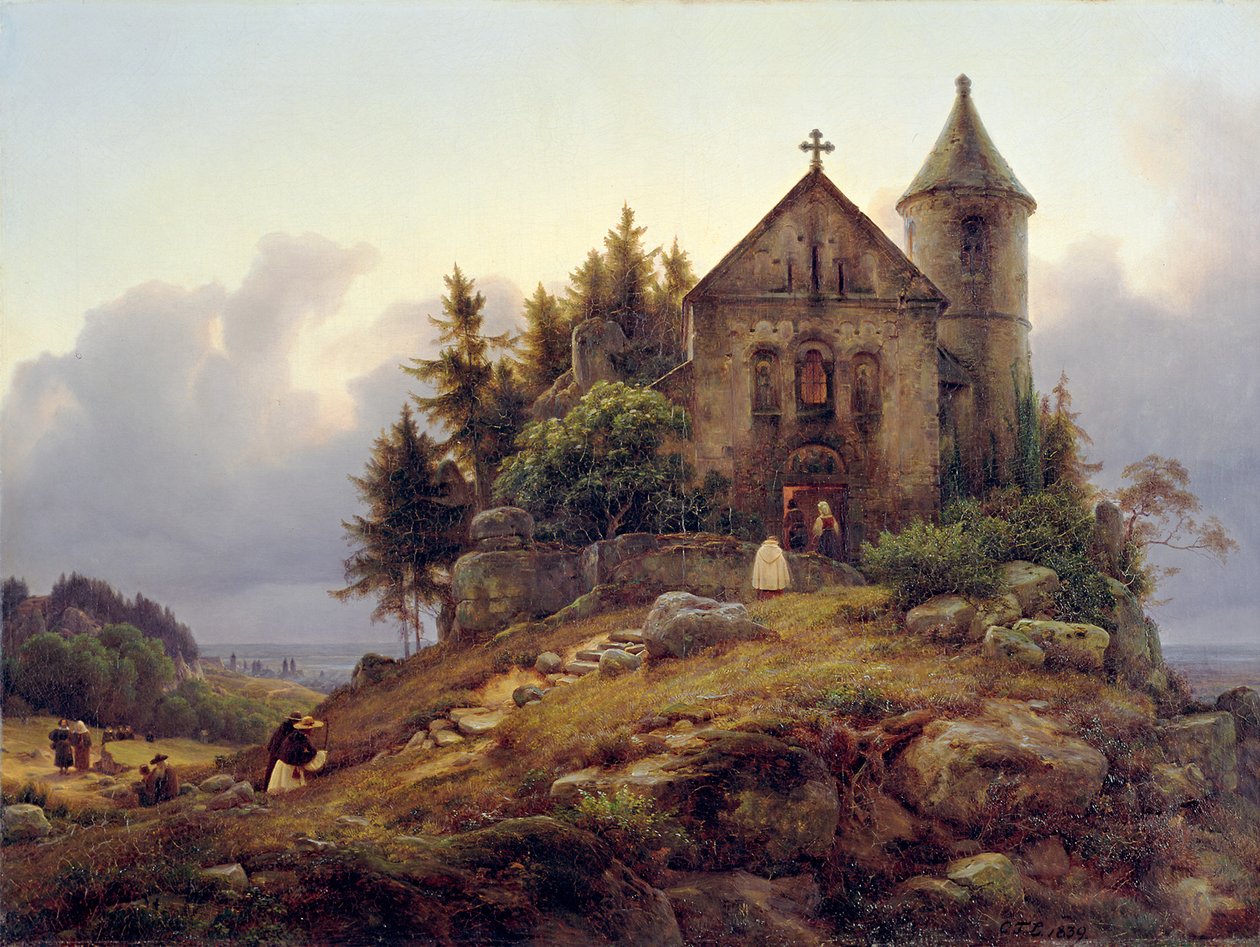A capela na floresta de Carl Friedrich Lessing