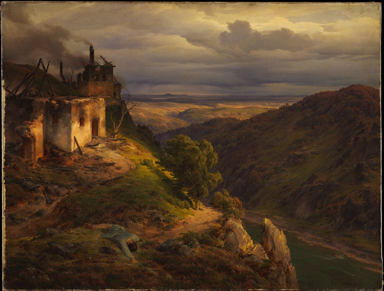 Paisagem de Carl Friedrich Lessing
