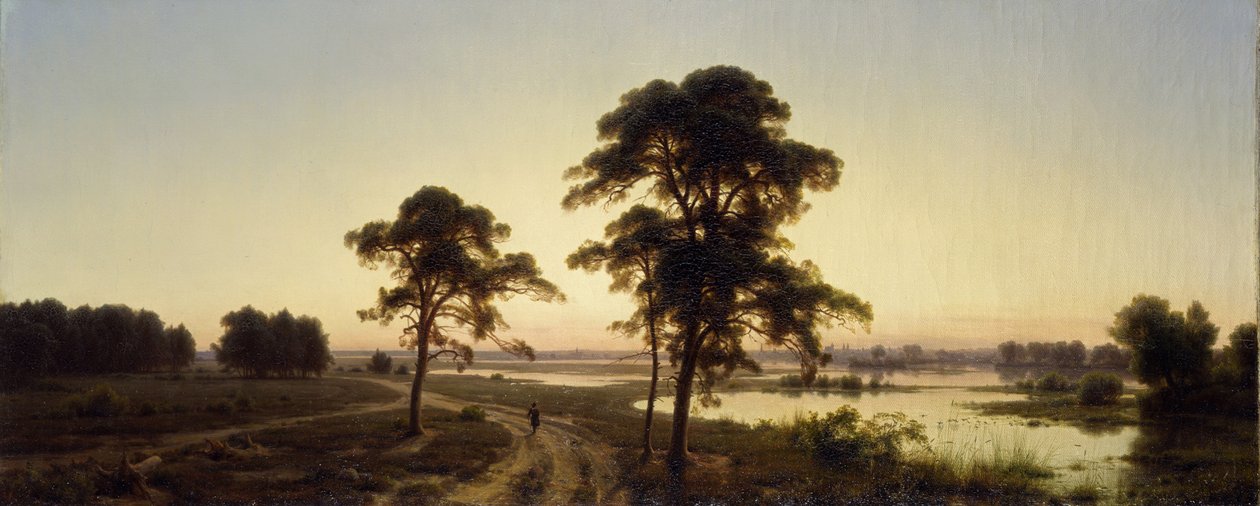 Paisagem silesiana de Carl Friedrich Lessing