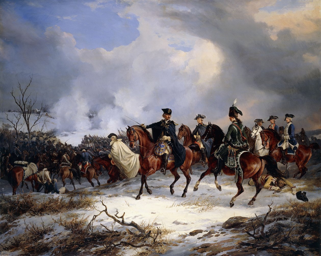 A Batalha de Kesseldorf de Carl Friedrich Schulz