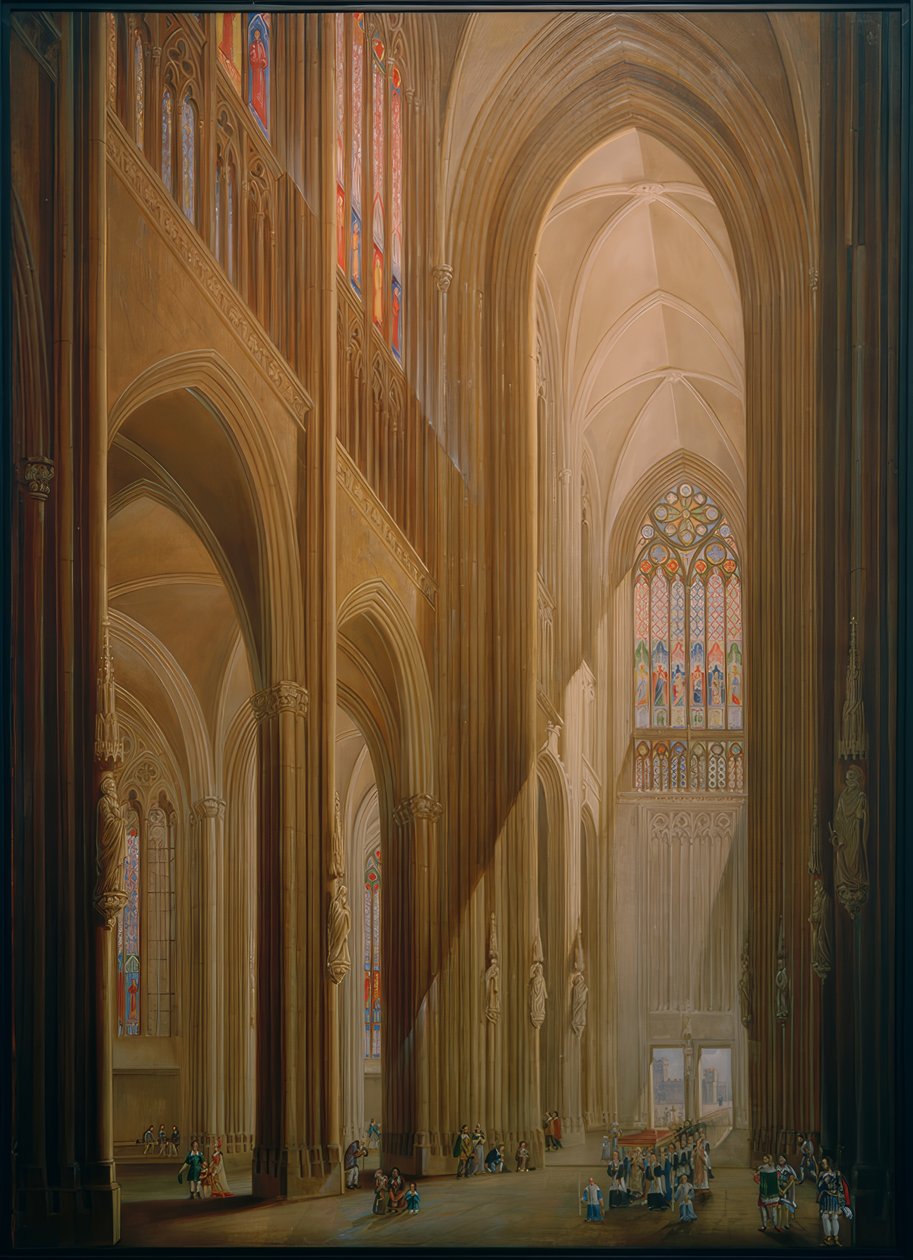 Dentro da Catedral de Colônia de Carl Georg Enslen