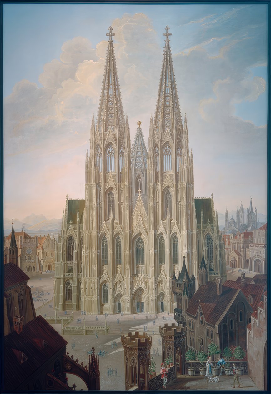 Fachada oeste da Catedral de Colônia de Carl Georg Enslen