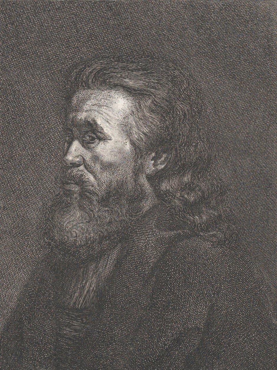 Retrato de um velho com barba, ca. 1767-1807. de Carl Gottlieb Rasp