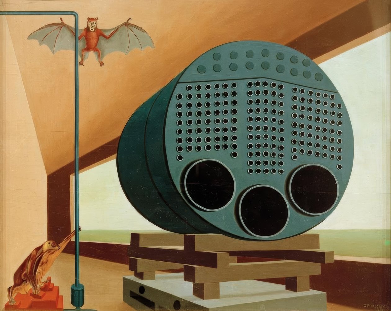 Caldeira a vapor com morcego de Carl Grossberg
