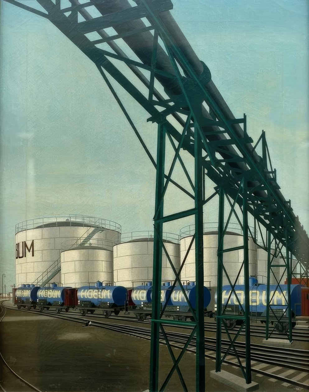 Tanques brancos (Hamburger Ölwerke) de Carl Grossberg