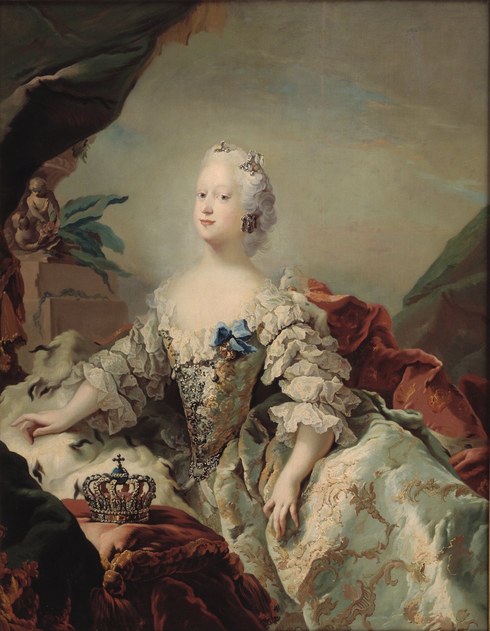 Louise da Grã-Bretanha 1724-1751, Rainha da Dinamarca, 1747. de Carl Gustaf Pilo