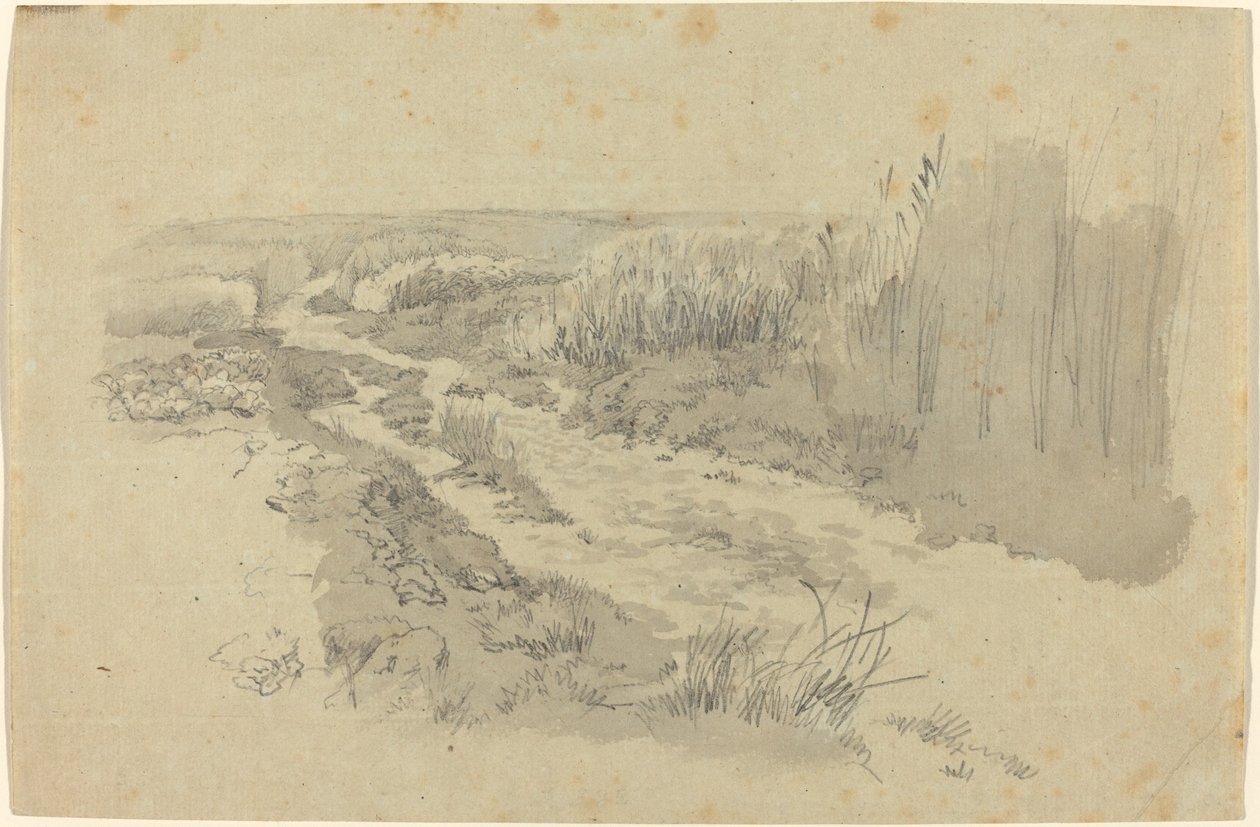 Um caminho através de campos perto de Leipzig de Carl Gustav Carus