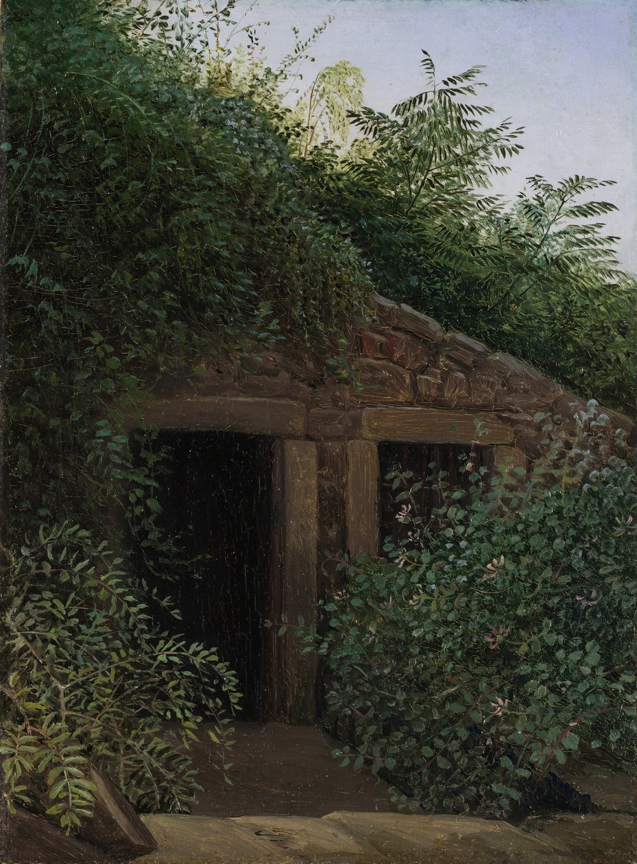 Um Mineshaft Overgrown, ca. 1824 de Carl Gustav Carus