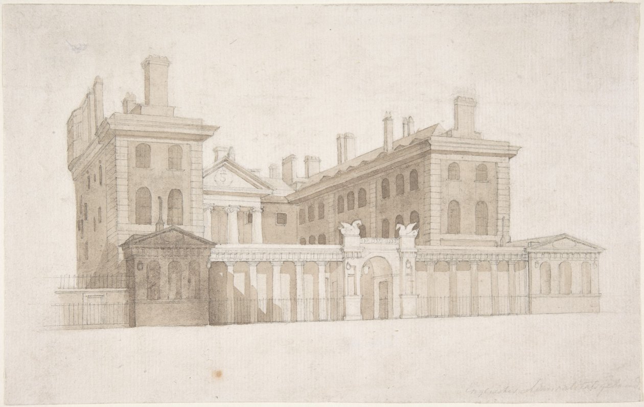 O antigo Almirantado em Londres de Carl Gustav Carus
