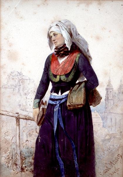 Uma Freira na Baviera de Carl Haag