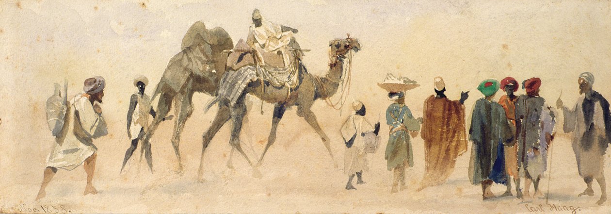 Um começo para o deserto, 1858 de Carl Haag