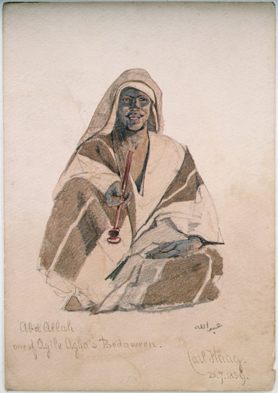 Abd Allah, um dos Beduínos Ágeis da Agha de Carl Haag
