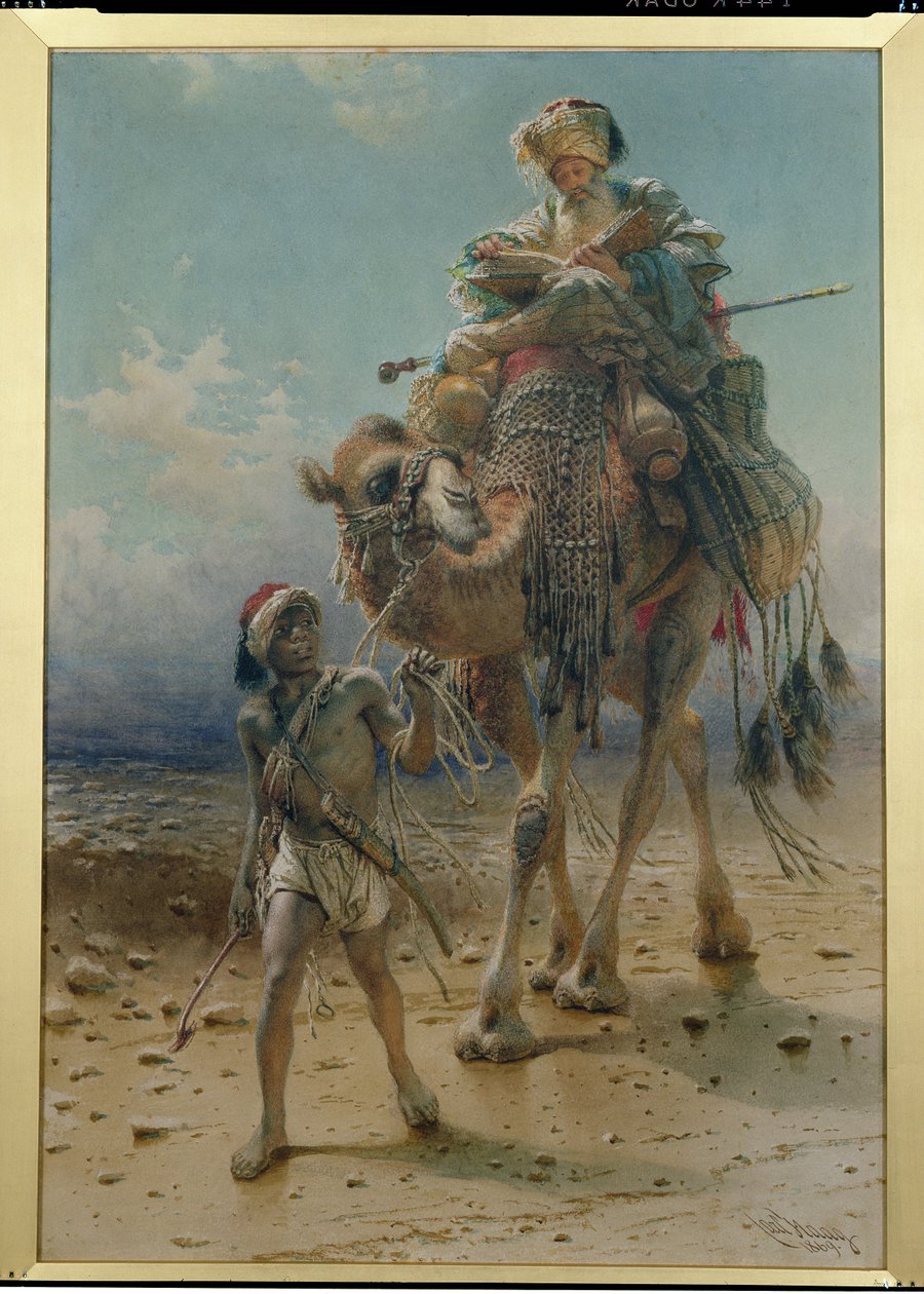 Atravessando o Deserto, 1869 de Carl Haag