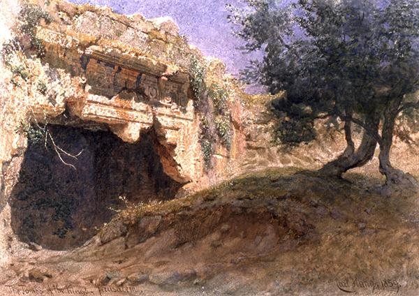 Entrada para os Túmulos dos Reis, Jerusalém de Carl Haag