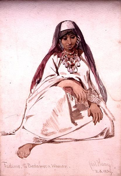 Fadine, uma Bedaween Woman de Carl Haag