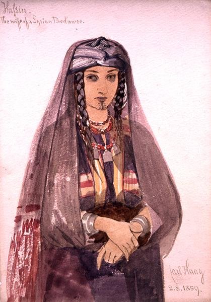 Hassin, a Esposa de um Bedawee Sírio de Carl Haag