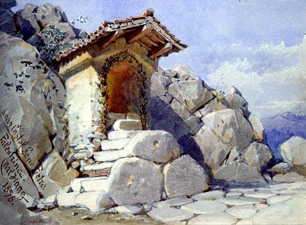 Madonnaletta perto de Castel San Pietro, Palestrina, Sabine Hills de Carl Haag
