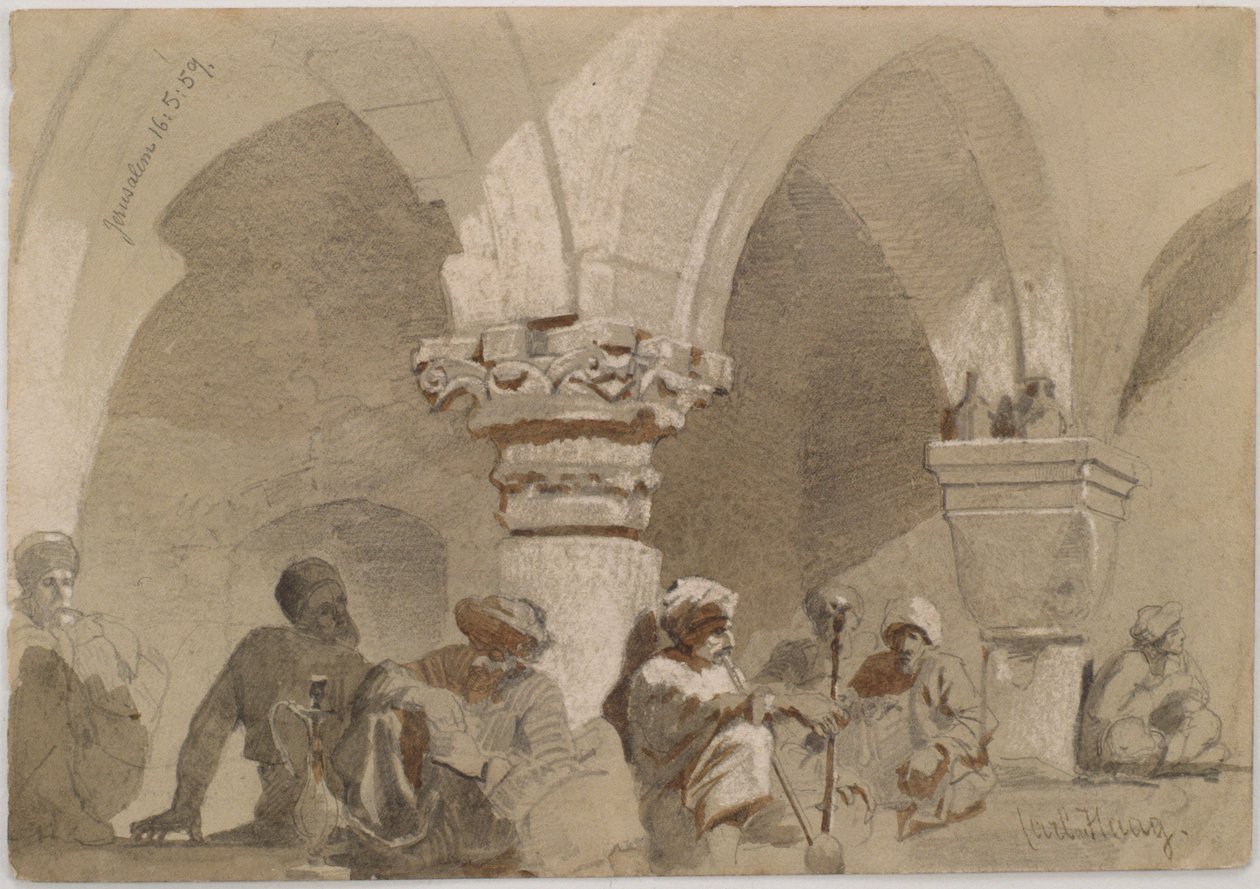 Fumadores de Cachimbo, Jerusalém de Carl Haag